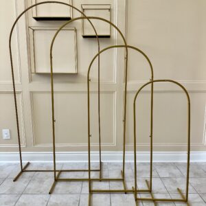 Gold Metal Wedding Arch/Chiara Backdrop Stand – 4