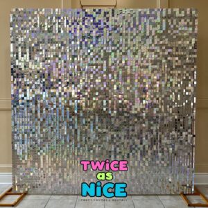 8×8 Sequins Wall –  Iridescent