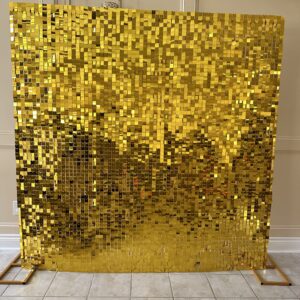 8×8 Sequins Wall –  Gold